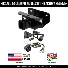 For 11-12 Ram 1500 Trailer Hitch w/ 7 Pin Wiring Excl OE Hitch Curt 6K 2" Tow