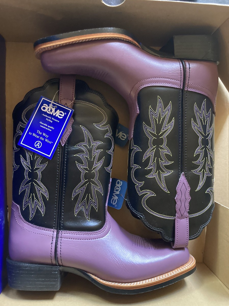 Women's Western Oakley Dress Boots color Passion Black Size M New NIB  Cowboy