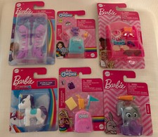 Barbie Accessories 6 Packs Barbie dress up and pets