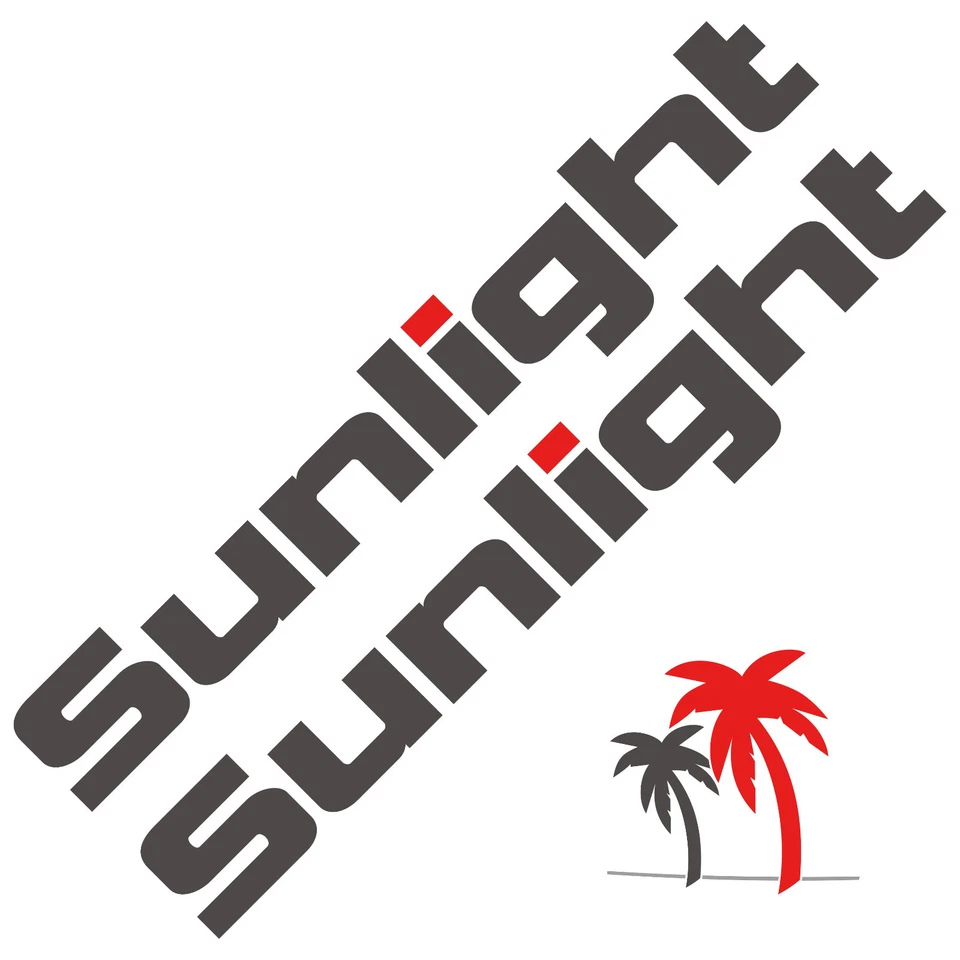 RAWISTICKER 2 x Sunlight 61cm x 10cm +1 pegatina pegatina autocaravana camper caravana