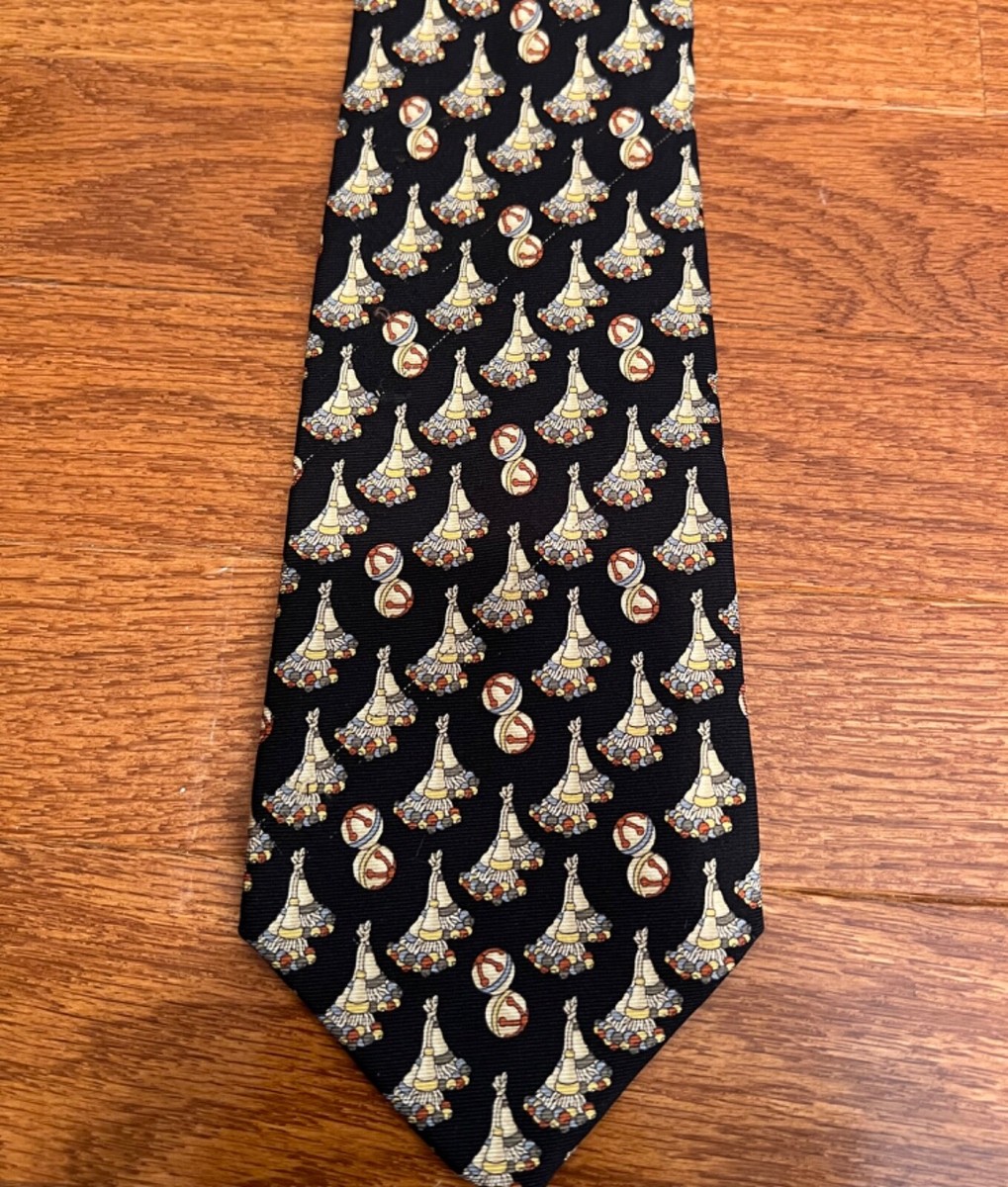 れーちゃん様売約済　美品　LEONARDO TAZZARI ネクタイ 　茶色 LEONARDO STRIPE2 NECKTIE – TIE YOUR TIE