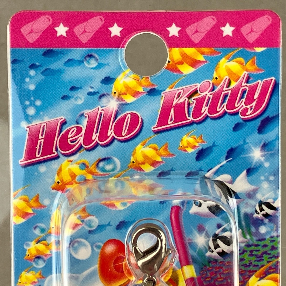 2005 Sanrio Hello Kitty Scuba Diver Gotochi Zipper Pull Keychain