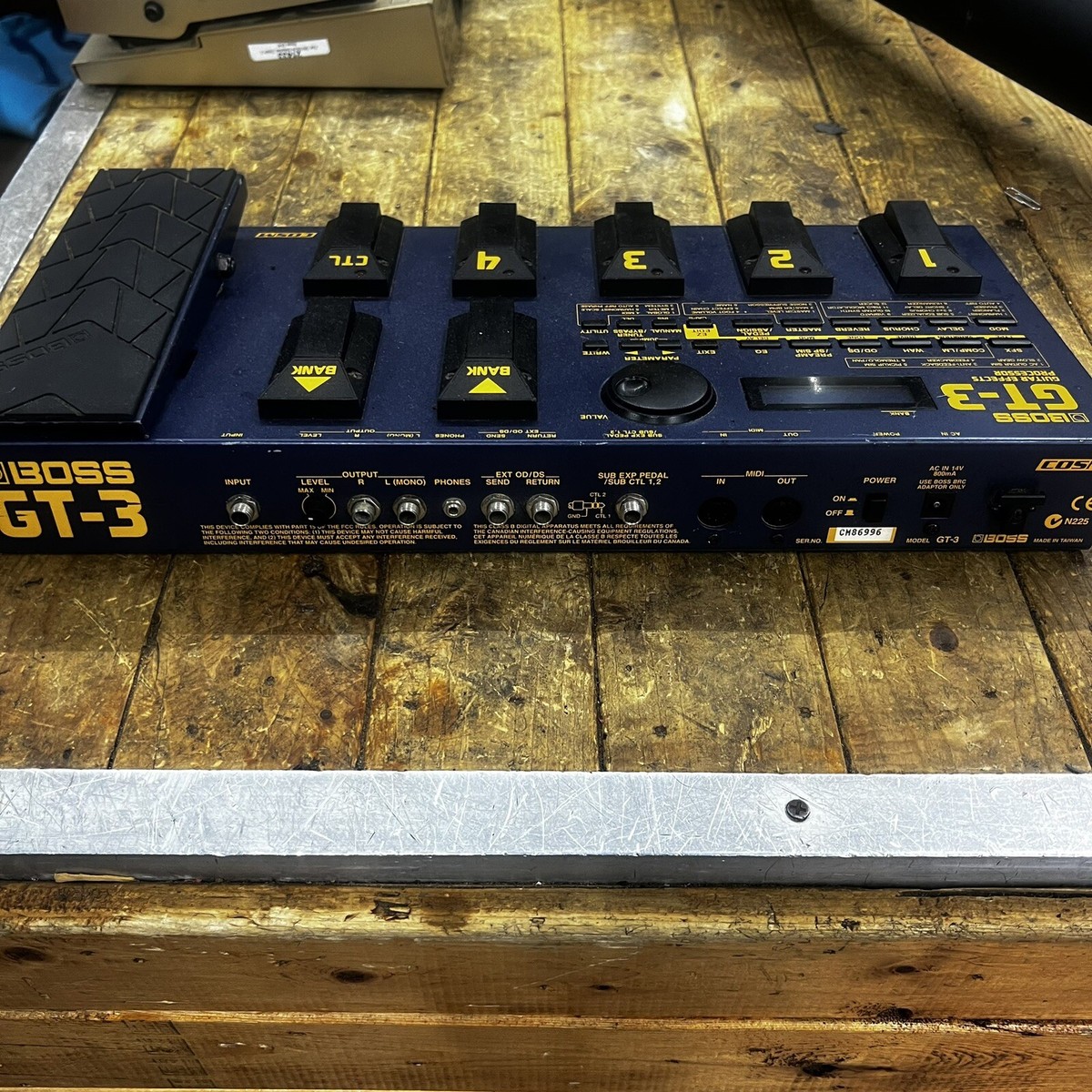 Boss GT-3 Multi-Effects Guitar Effect Pedal Board Blue Mixing