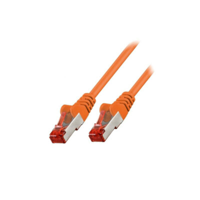 95466 Patch cord S/FTP 6 Line CCA PVC orange 0,5m 27AWG Goobay