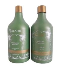 New Life Yarn Plastic Anti Frizz Hair Smoothing Moisturizing Kit 2x1L - Sun Gold