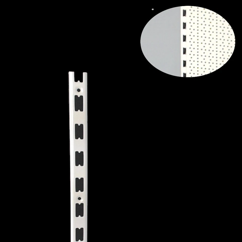 RW0082= 4x Wandschiene H80 jw gekürzt Tegometall Wandmontage Tego Wandregal