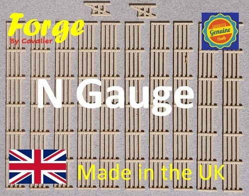 Fencing Railings OO HO New 10 Pack Wood Gauge 1:76 Scale Models Train - Foto 2