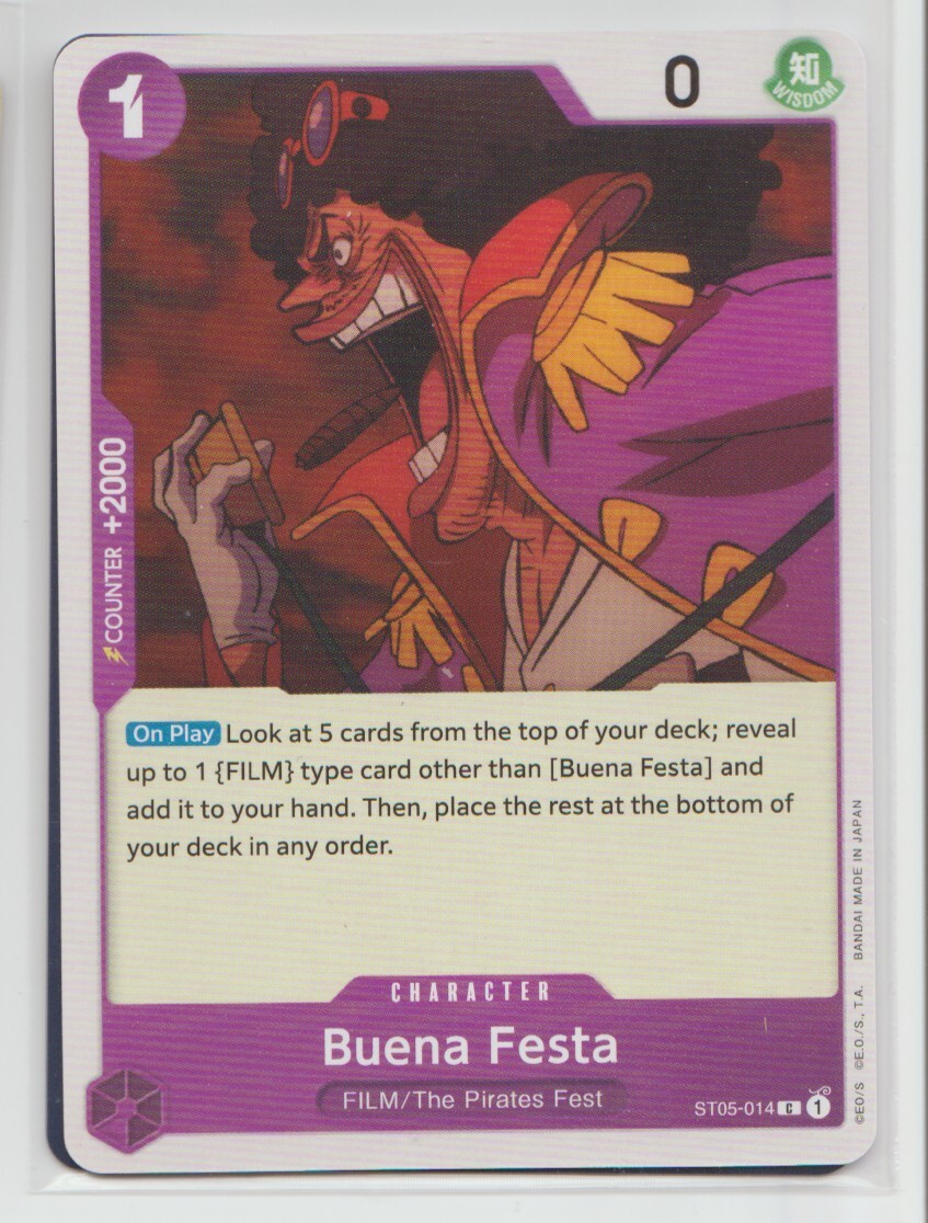 One Piece Card Game - 4x Buena Festa - C -ST05-014 - NM - Purple - English