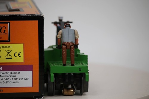 MTH 30-2526 Operating Hand Car Maintenance Of Way Green O Gauge 1:48 Scale LN - Picture 8 of 11