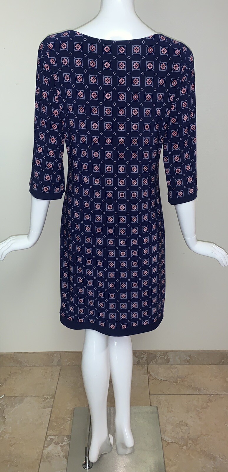 Tommy Hilfiger 3/4 Sleeve Navy Multi Print Pullov… - image 5