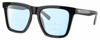 Costa Del Mar Keramas Unisex Multi-Focus Blue Light Glasses in Black Silver 54mm