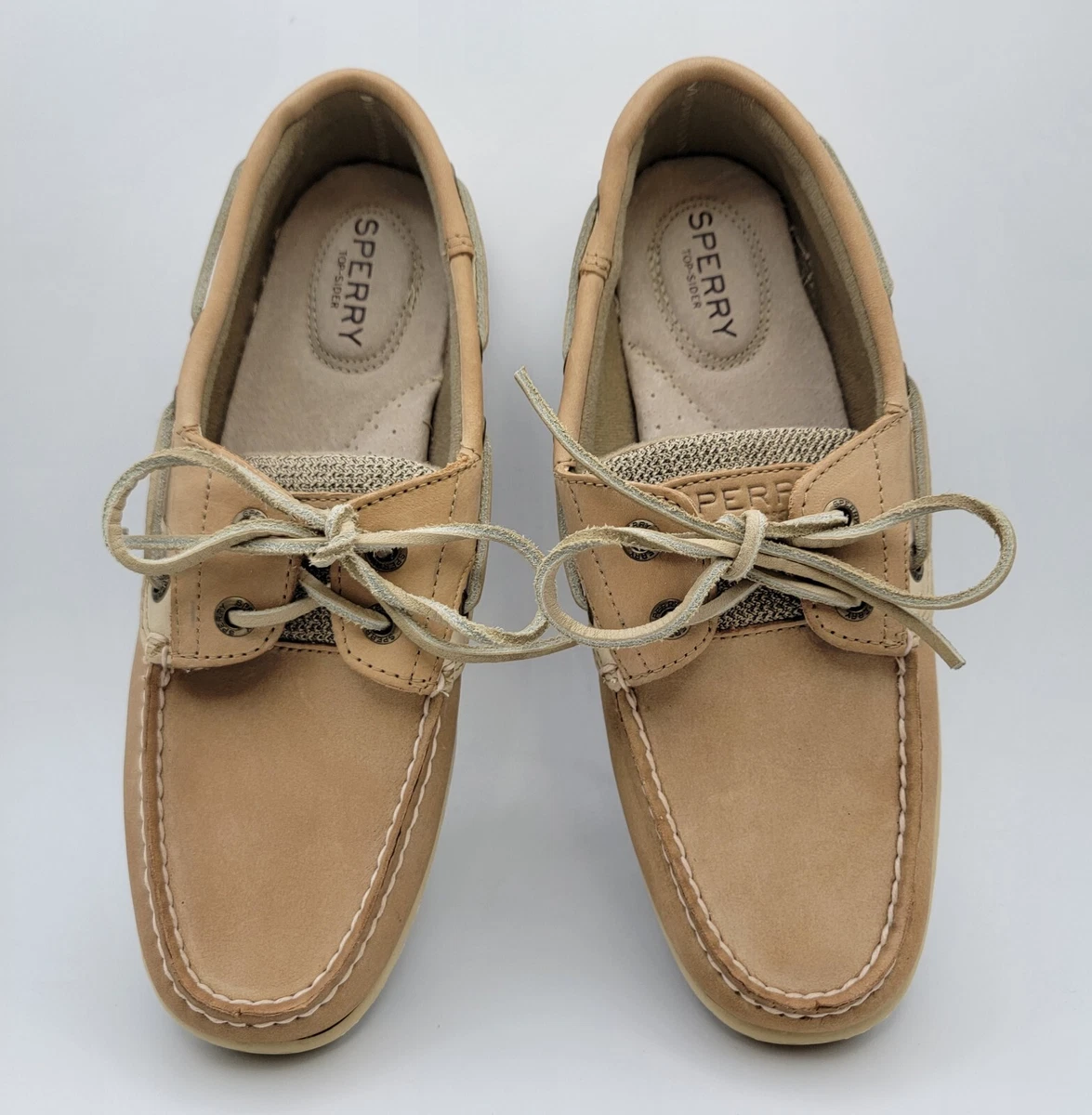 Sperry bluefish linen oat sale
