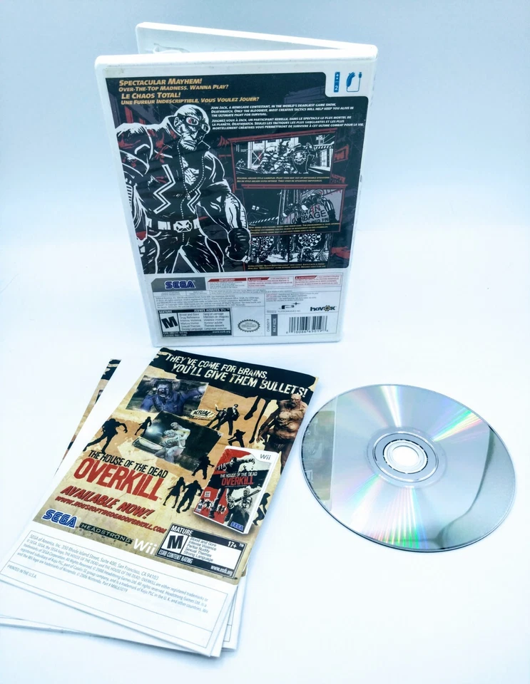 MadWorld Nintendo Wii CIB Complete Tested Working Like New - Image 2 of 2