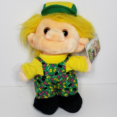 Vintage 1992 Trolio Plush Doll Chosun International Stuffed Plush Troll 10''