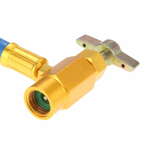 1Pack R1234yf 1/2" ACME LH Tubo di Ricarica Refrigerante Autosigillante con Manometro - Foto 12 di 13