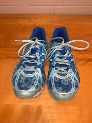 Asics Gel Cumulus 17 Women's Size Blue water camo Running Shoe