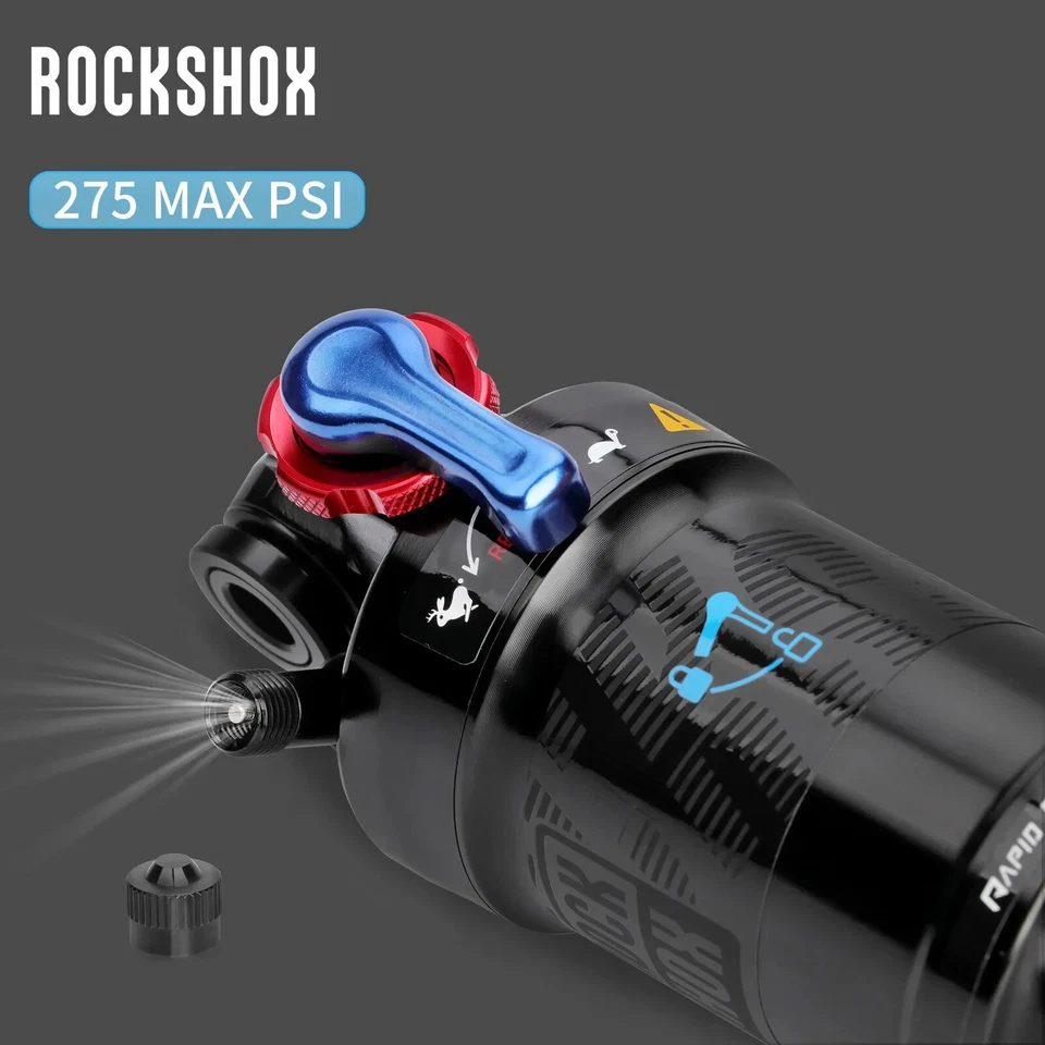 Amortiguador Trasero Bicicleta 165*40mm con Bloqueo Ajuste Rebote Pieza Bicicleta Foto 3 de 4