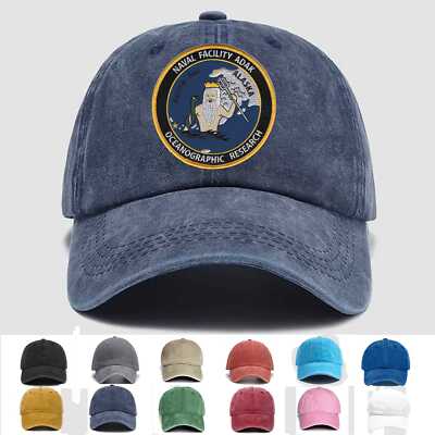 Custom Embroidered Hat Naval Facility Adak Alaska - Oceanographic Research, Gift