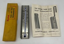 Vintage Eastman Kodak Tank And Tray Thermometer In Original Box