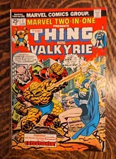 MARVEL TWO-IN-ONE 7; Looks great but missing value stamp, 1975