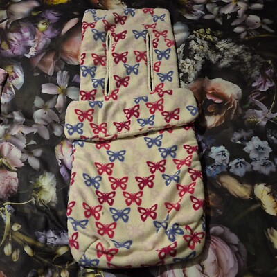 Mothercare Butterfly Pink Purple Universal Cosy Toes Pram Seat