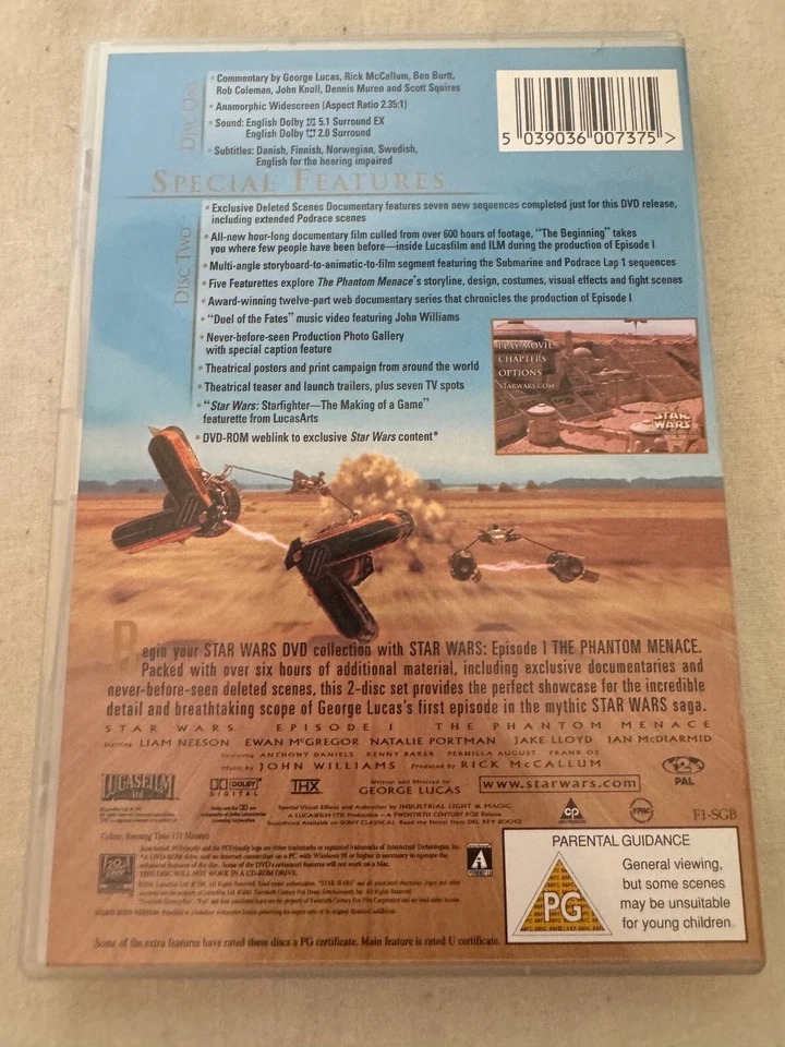 Star Wars - The Phantom Menace 2 DVD Region:2 - Image 3 of 4