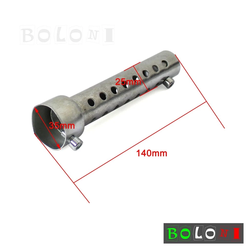 Silenciador silenciador de tubo de escape universal para motocicleta de 35 mm DB Killer Silenciador Foto 2 de 4