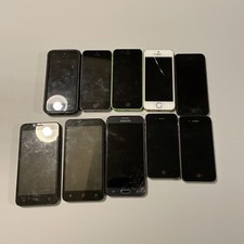 Lot Of 10 Mixed Smartphone Lot. Various iPhones , Samsung  Alcatel