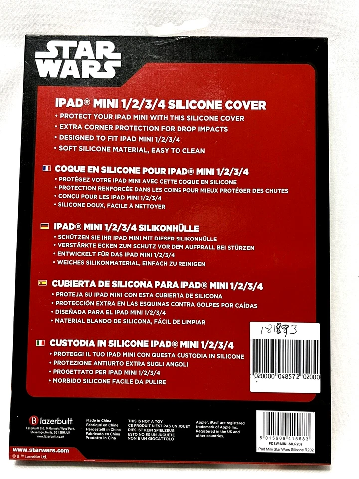 Star Wars R2D2 iPad Mini Cover Silicone Back Case Protector Kids 1/2/3/4/ BNIB - Image 2 of 3
