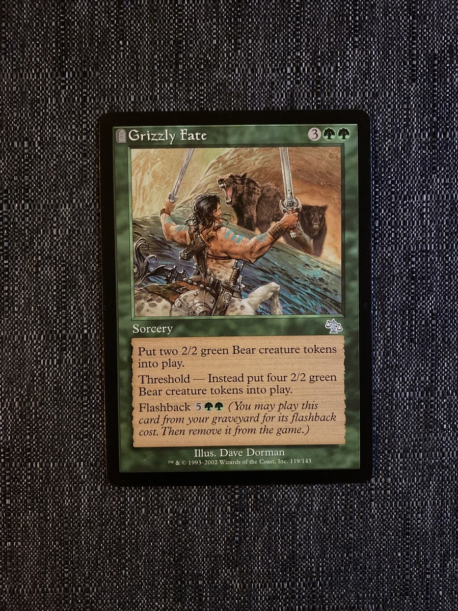 1x Grizzly Fate Near Mint, English Judgment MTG Magic | eBay