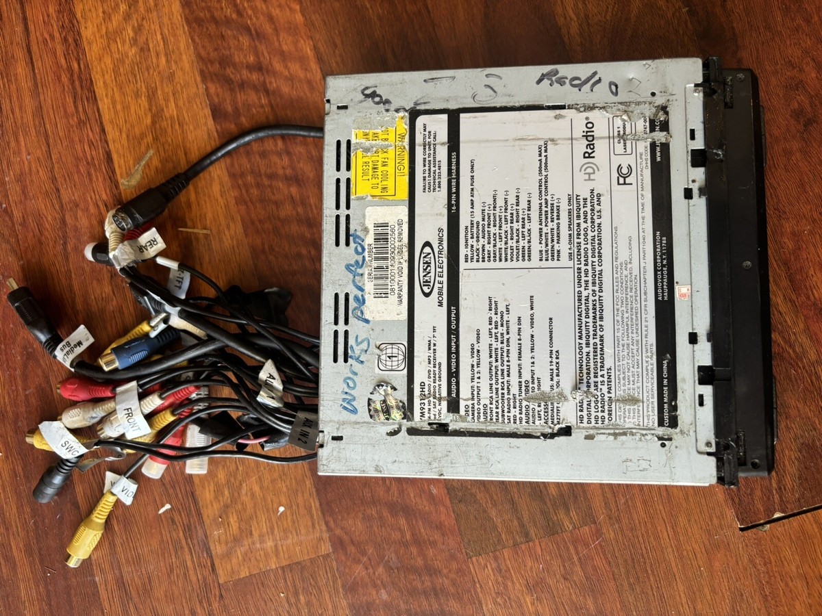 JENSEN VM9312 SAT READY DVD, MP3, WMA, SAT RECEIVER for Hyundai