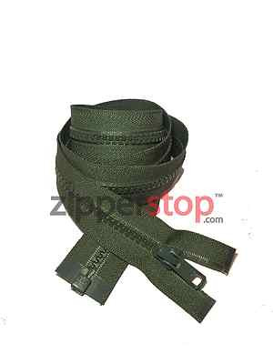 ZipperStop YKK  #5 Molded Plastic Separating ~ Olive Green 567 ~ Jacket Zipper