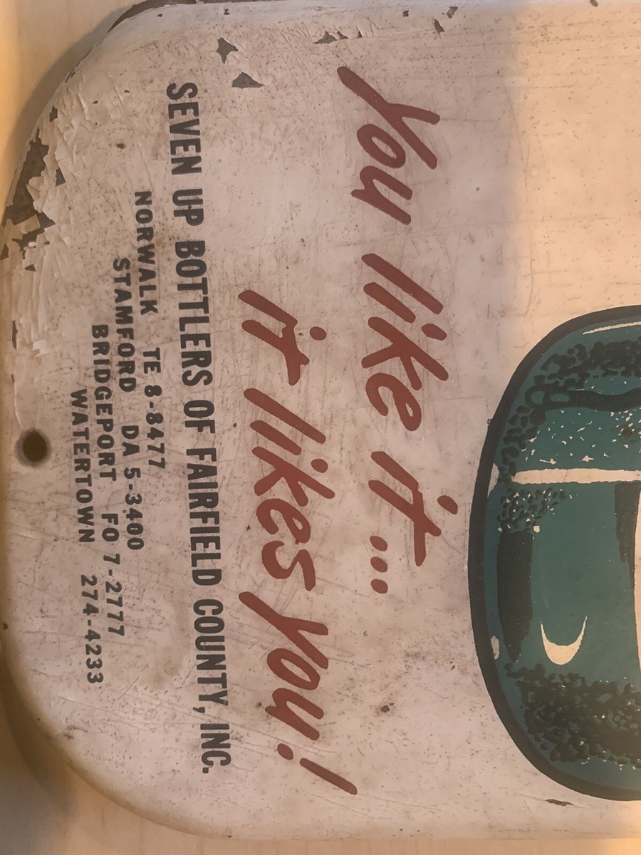 Vintage　ビィンテージ　セブンアップ　温度計（℉）　珍品　広告看板 Original Vintage 7UP Advertising Thermometer Advertising