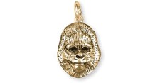 Gorilla Jewelry 14k Gold Handmade Gorilla Charm  GL6-CG