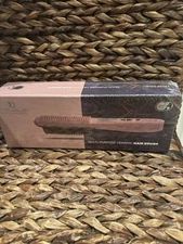 🆕 Royale Multi-Purpose GENIUS HEAT PROFESSIONAL Ceramic Hair Brush ROSE GOLD 