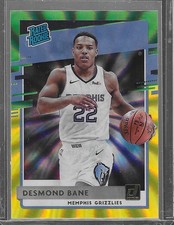 2020-21 Donruss #240 Desmond Bane Holo Green and Yellow Laser