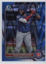 2022 Bowman Chrome Prospects Blue RayWave Refractor 58/150 Ronnier Quintero 0w47
