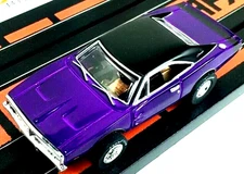 Ho Slot Cars, Dodge Charger Amethyst , Auto World/ AFX Type Mopar Muscle Hotrod.