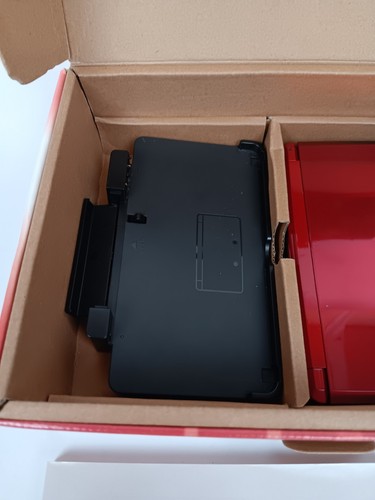 Nintendo 3DS Console Flame Red Console Original Box & Mario Kart Tested - Picture 9 of 16