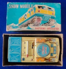 1950s Modern Toys, Battery Snow Mobile In Box