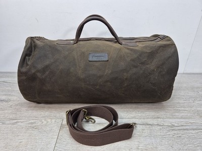 Barbour Weekend Reisetasche gewachstes Leder Schultertasche grün Tasche Umhängetasche sehr guter Zustand!!