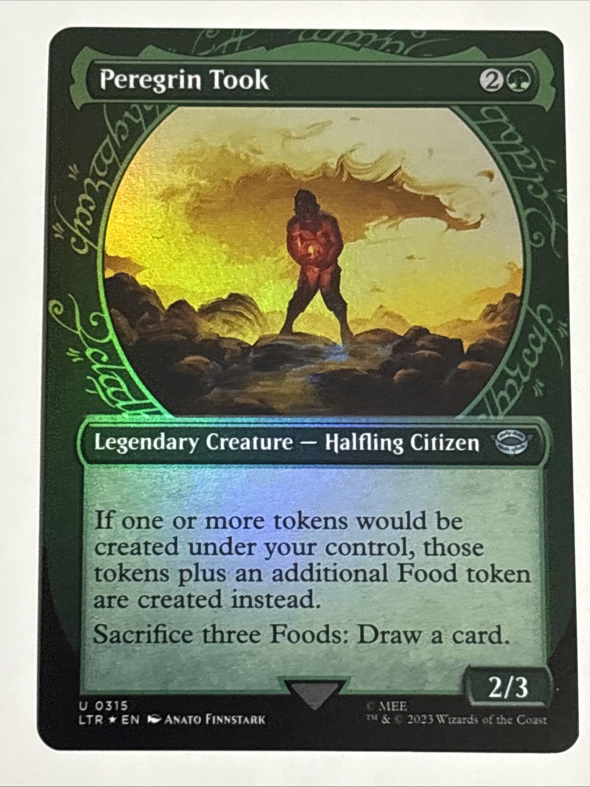 MTG Lord of the Rings Peregrin Took Showcase Foil 0315 NM