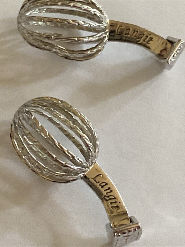 VTG John Hardy Cufflinks Sterling Silver "Langit" Mid-Century