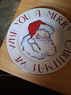 Vintage Lot Iof 2 Rosanna Whimsy Santa Christmas Plates Great Shape ..china — photo 2