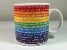 Vintage SUCCESS Rainbow Toscany Mug Barbara Smallwood Steve Kilbourn 1981 Japan