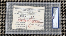 Bela Lugosi Signed Autograph 2x3 Original Dracula Theatre Program Cut PSA/DNA