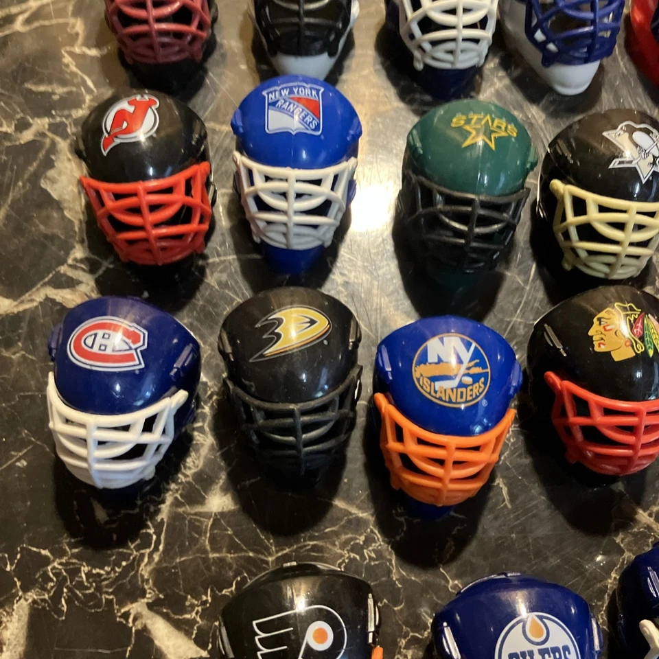 Lote de colección de minicascos de hockey de la NHL o lote de 27 hechos por Franklin B14 Foto 3 de 4