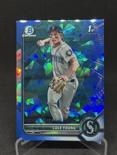 2022 Bowman Chrome Draft 1st Cole Young RC Sapphire Refractor Mariners 041426