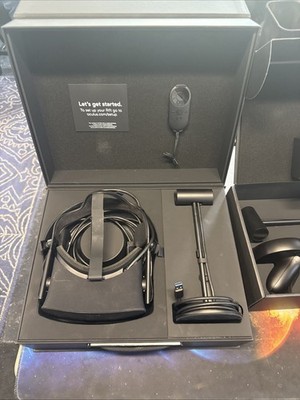 Meta Oculus Rift CV1 VR Virtual Reality Headset System w/ Controllers - Black