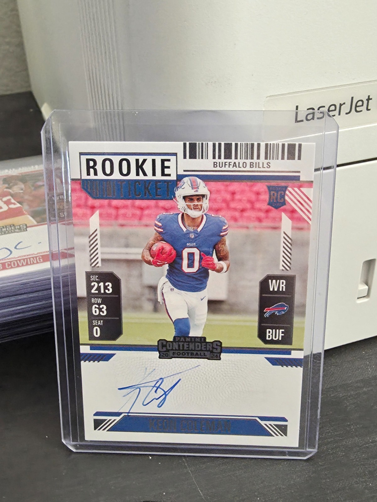 2024 Panini Contenders Rookie Ticket RPS Hobby Keon Coleman #117 Rookie Auto RC